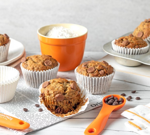 Banana & Chocolate Chip Muffins