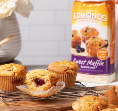 Peanut Butter and Jam Muffins