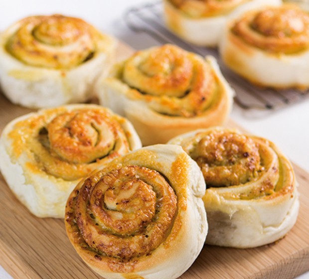 Cheese, Herb & Garlic Scrolls