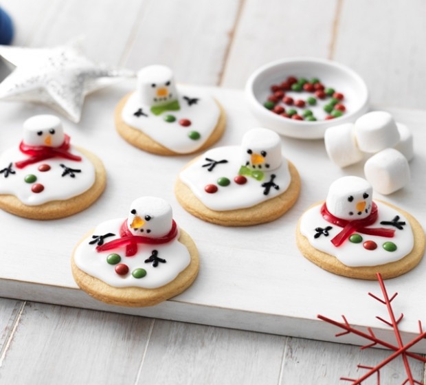 Melted Snowman Cookies