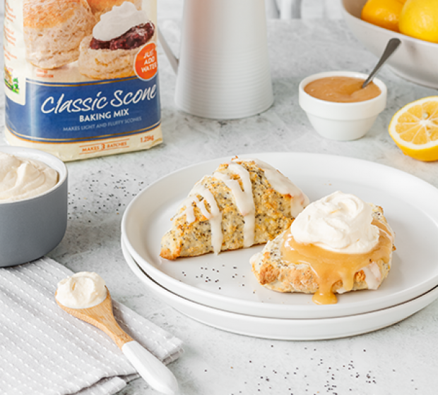 Lemon and Poppy Seed Scones